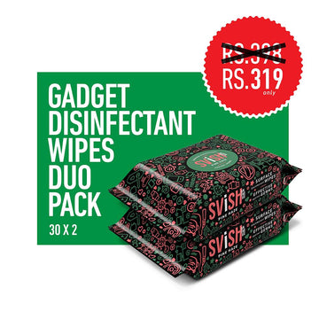 SVISH GADGET DISINFECTANT WIPES X 2 ( 60 PULLS )