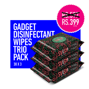 SVISH GADGET DISINFECTANT WIPES X 3 ( 90 PULLS )